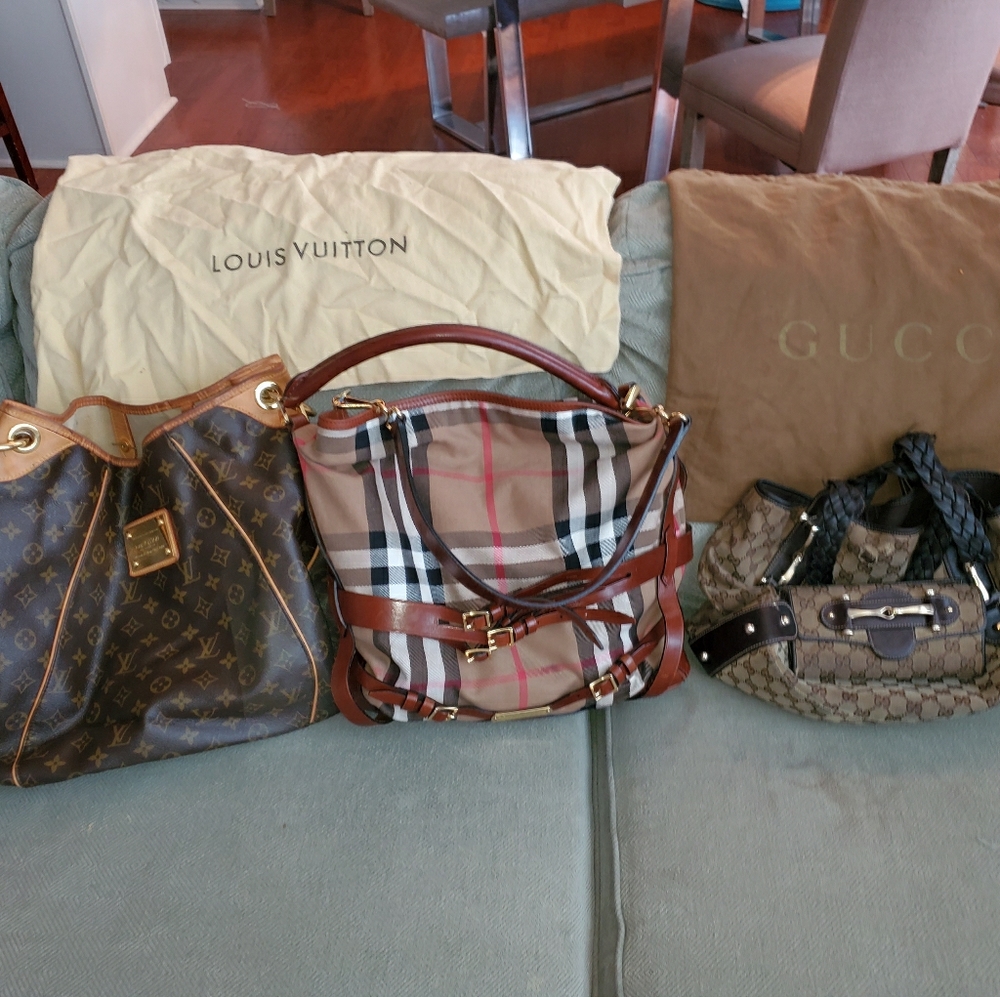 3 authentic bags